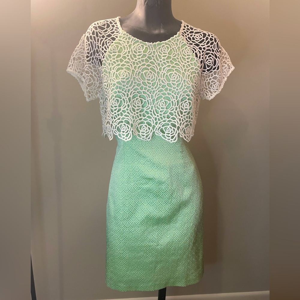 Mint floral dress